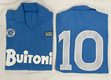 Maillot Maradona Napoli Buitoni 10 1986/87 Tissu Original Acrylique Vintage