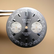 Cadran de montre Valjoux 7733 - CAUNY Prima Ø32mm [NOS] (Watch dial)