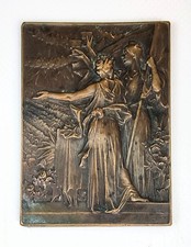 Médaille Ancienne, Bronze Banquet des Tuileries 1900 Graveur Vernon  EBM90010/2