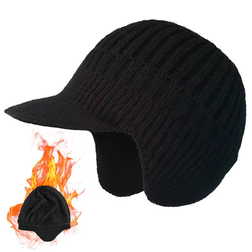Bonnet tricoté hiver homme - tricoté,