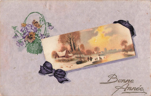 Illustree bonne annee cadre - cp,