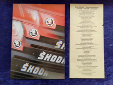 Skoda Favorit 135 Brochure 1990 + Supplement