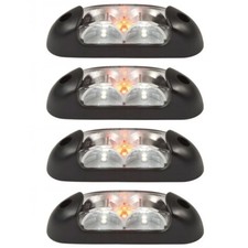 4 FEUX DE GABARIT A LED TRICOLORE 12/24 VOLTS
