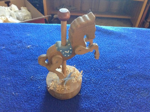 Wooden carousel horse - carousel,