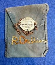 MILITARIA IDENTITY PLATE SEINE WITH SMALL NAME BAG