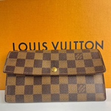 Louis Vuitton Damier Canvas Portefeuille Sarah  Pre-owned Wallet From Japan