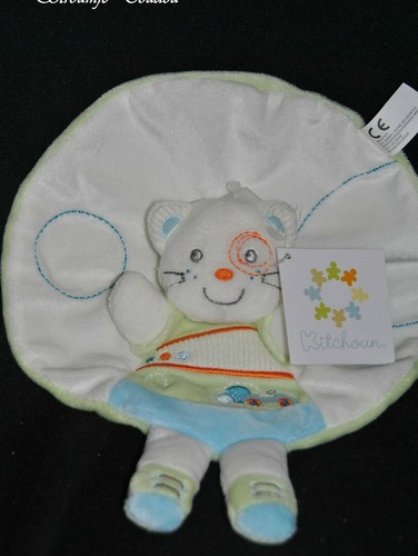 Doudou plat chat rond - 🍀doudou,