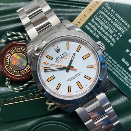 Rolex milgauss 116400 white - rolex,