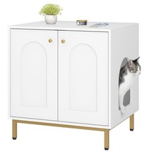 Maison de Toilettes Grands & Petits Chats Meuble de Rangement Litière