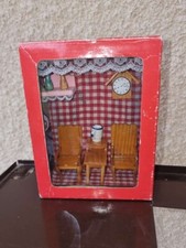Furniture for miniature showcase dollhouse, diorama 1:12