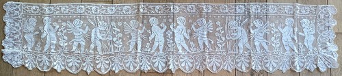 Ancien antependium dentelle - ancien,