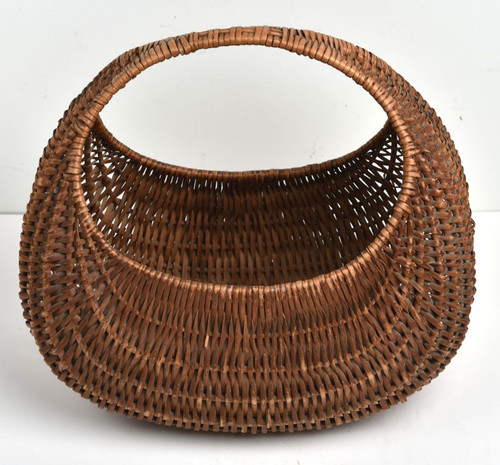 Ancien panier rond osier - ancien,