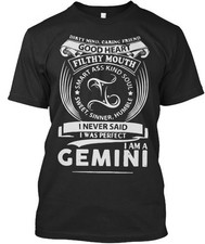Gemini T-Shirt Made in the USA Size S to 5XL