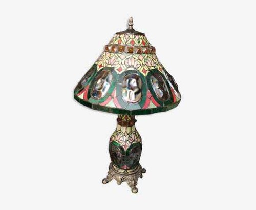 Lampe mosaïque vitraux - en,