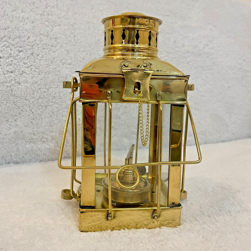 Ancienne lanterne navire en - de,