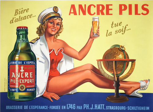 Affiche poster biere ancre - poster,
