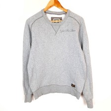 Pull homme G-STAR FURMAN taille M col rond gris jersey pull coton mélangé