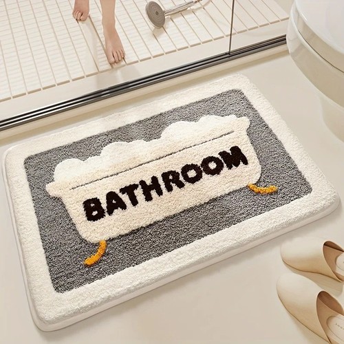 Tapis salle bain absorbant - salle,