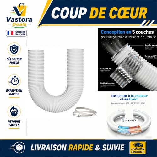 Gaine pvc 150mm tuyau - pvc, 5m