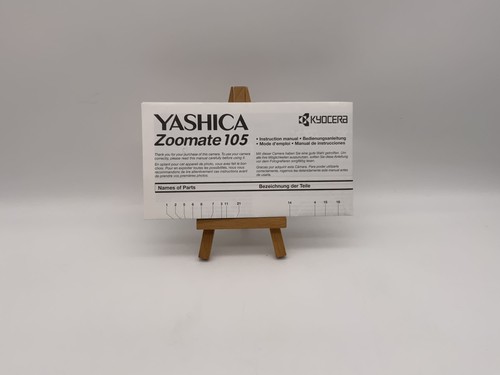 Yashica zoomate 105 - 105, manuel