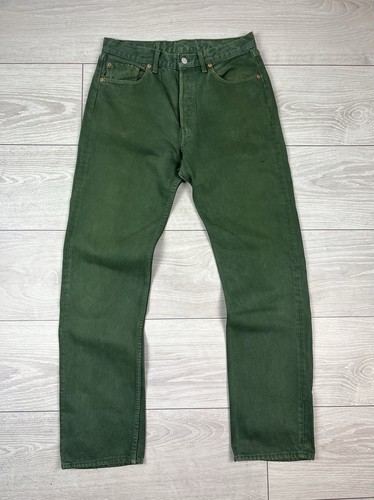 Pantalon jean vert homme