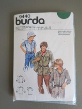 Patron Burda chemise garçon