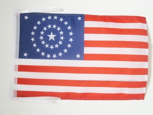 Drapeau usa étoiles rond - en,