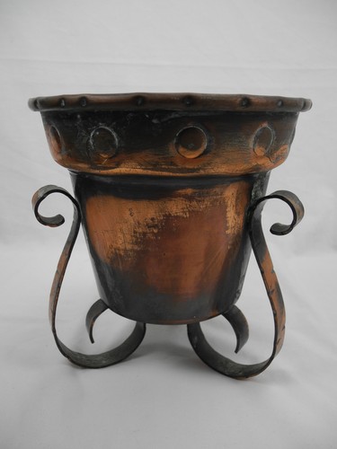 Old metal pot - metal, cover