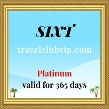 Sixt Car Rental Platinum Status for 365 days