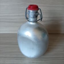 Gourde En Métal À Joint, Gris, Aluminium, Bouteille, Vintage