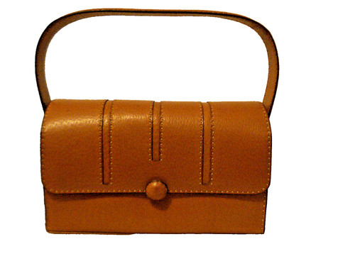Sac dame cuir cognac - cuir,