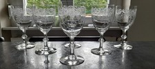 6 ANTIQUE ST LOUIS CRYSTAL WATER GLASSES MODEL TALMA CATALOGUE 1930 Ht 16.2 cm