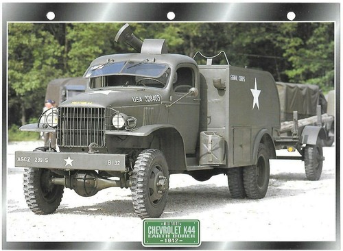 Fiche chevrolet k44 earth - chevrolet,