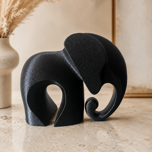 éléphant noir design - Éléphant,