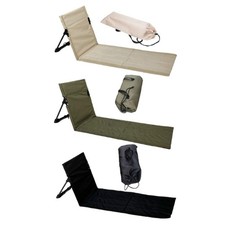 Chaise longue de plage pliable pour adulte avec dossier et siège au sol