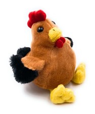 Peluche Stofftier Poule Coq