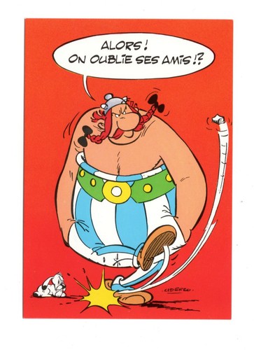 Asterix obelix idefix carte - asterix,