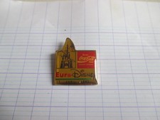pin's  EURO DISNEY ouverture parc attraction PARIS ,cocacola
