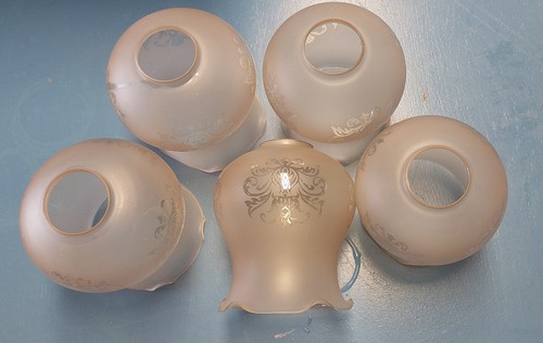 Globes verre ancien pour - 5,
