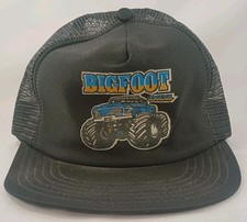 VTG 80s Big Foot 4X4X4 Monster Truck "The Winner" Snapback Hat USA Made Black