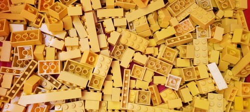 Lego briques jaune 300 - 300, grammes