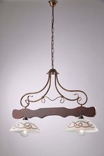 Barre Haltère Lustre Rustique