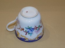 ANCIENNE TASSE PORCELAINE FAIENCE SARREGUEMINES DÉCOR MINTON