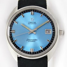 Vintage Omega Seamaster Cosmic Automatic Date 35mm Men Steel Watch Ref 166.026