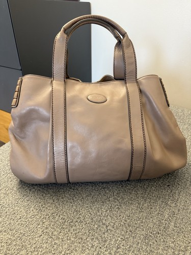 Tod taupe leather big bag - taupe,