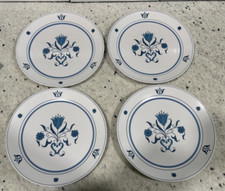 Noritake Progression China Blue Haven Japan 4 Dinner Plates 9004