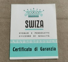 Swiza Vintage Warranty