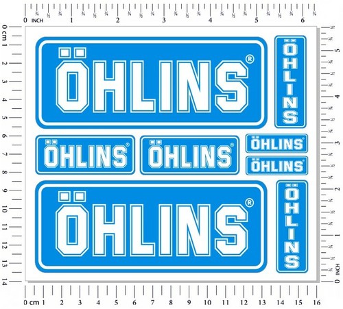 Ohlins fork shock stickers - stickers, set