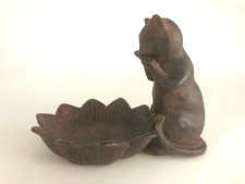 Jolie statuette en bois chat