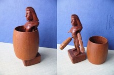 Objet coquin en bois . Curiosa